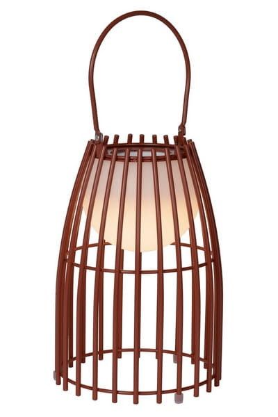 Lampa stołowa Lucide Fjara brązowa LED 0.3W 2800K-3200K 30lm IP44 wym: 25 x 17.5 x 17.5 cm metal - 1 szt.
