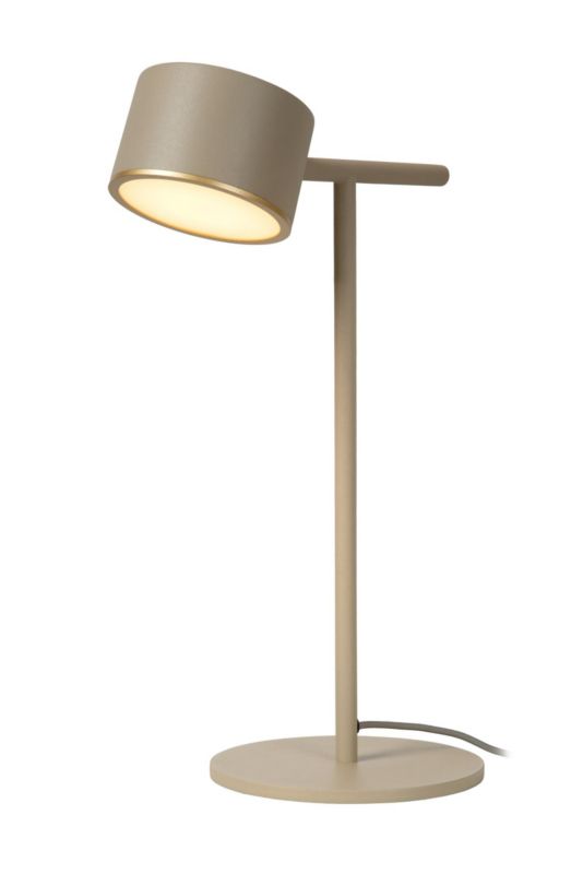 Lampka stołowa Lucide Gian szaro-beżowa LED 8W 2700K 800lm IP20 wym: 40 x 16 x 24.5 cm metal - 1 szt.