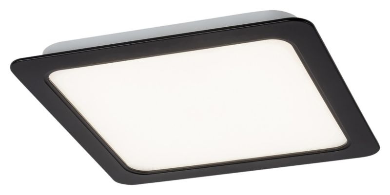 Plafon sufitowy nowoczesny Rabalux Shaun2 czarno-biały LED 12W 4000K 810lm IP20 wym: 0,3 x 17 x 17 cm tworzywo sztuczne - 1 szt.