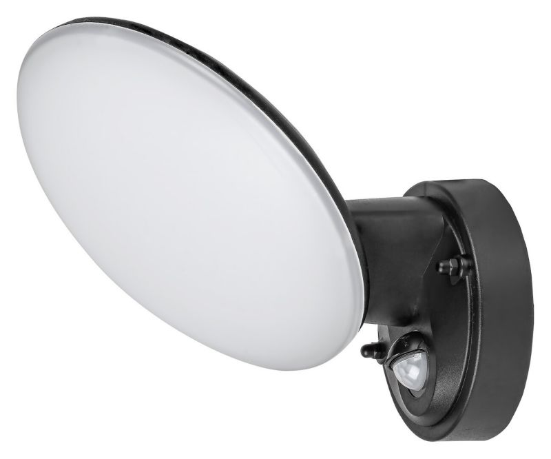 Kinkiet zewnętrzny z czujnikiem Rabalux Varna czarno-biały LED 12W 4000K 720lm IP54 wym: 17,3 x 17,6 x 18 cm - 1 szt.