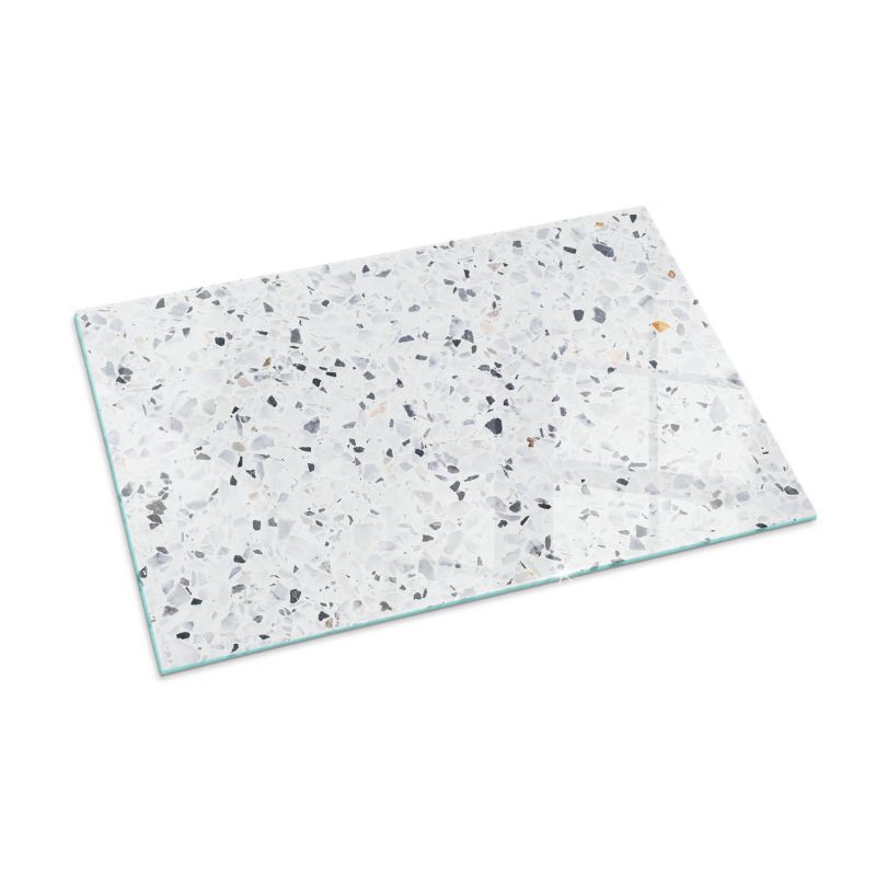 Szklana Podkładka Pod Kominek Prostokąt Wallfluent 100x70 cm Kamienny wzór z drobnymi detalami 1 szt.