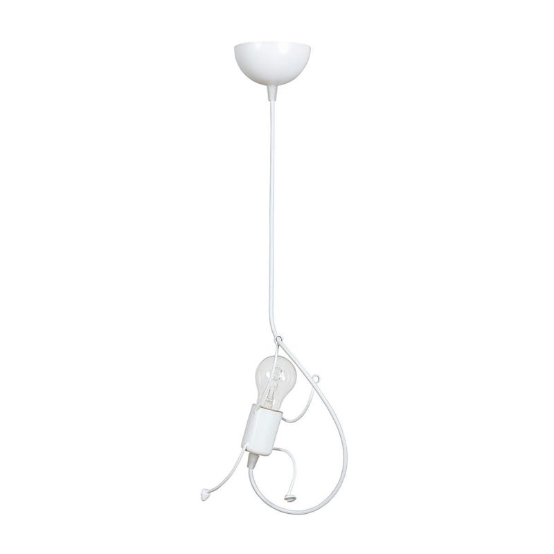 Lampa sufitowa Emibig Bobi biała wym: 60 x 14 x 14 cm 1xE27 x 15W 1 szt.