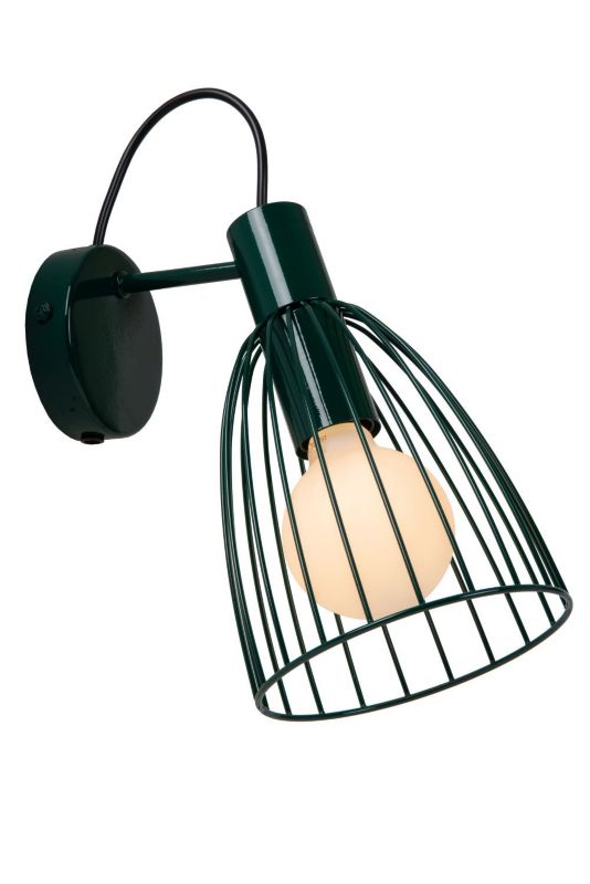 Kinkiet ścienny Lucide Macarons zielony styl retro 1 x E27 x 40W IP20 wym: 29 x 15 x 19,5 cm - 1 szt.