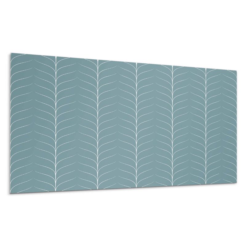 Panel samoprzylepny Wallfluent 120x60 cm Rzędy zielonych liści 1 szt.