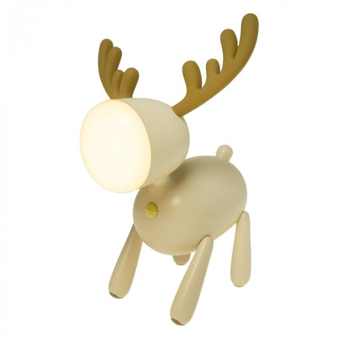 Lampa stołowa Mary's Nocne beżowo-biała LED 1W 3000K / 6500K bezprzewodowa IP20 wym: 24 x 16.9 x 15.9 cm silikon - 1 szt.