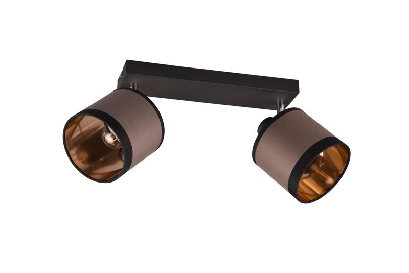 Lampa sufitowa wisząca RL Davos czarno-beżowa wym: 21 x 38 x 16 cm 2xE14 x 1 szt.