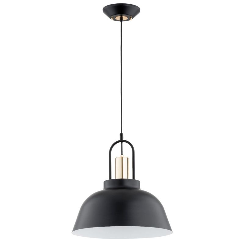 Lampa wisząca Alfa Mirave 3195 czarno-złota do kuchni 1xE27 x 15W 1 szt.