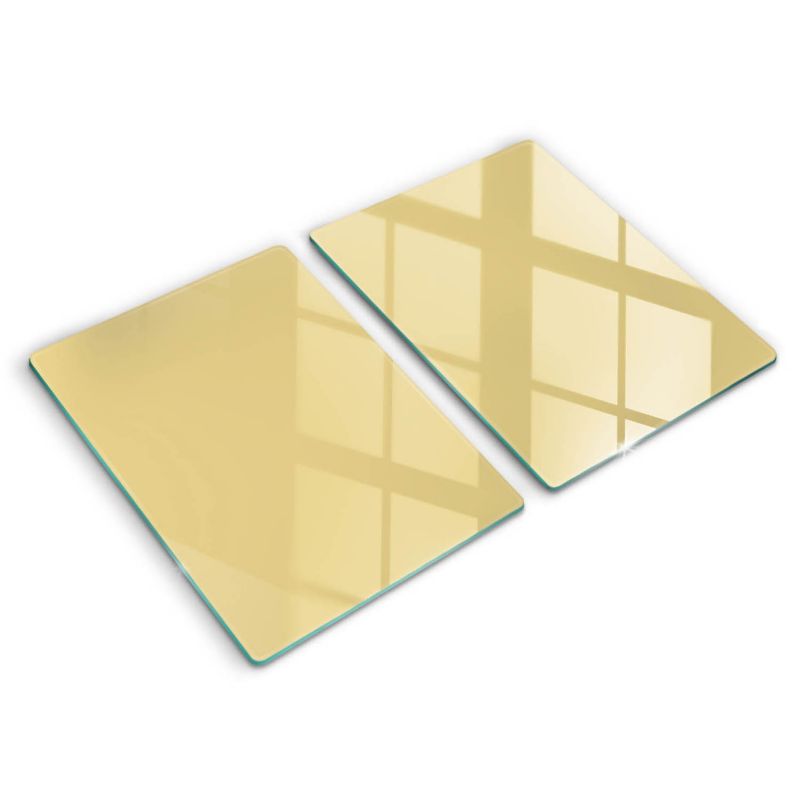 Szklana deska do krojenia Wallfluent 40x52 cm Kolor żółty 2 szt.