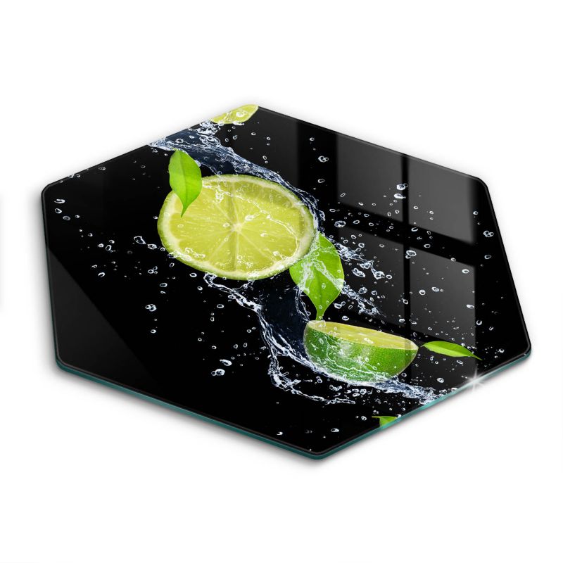 Szklana deska do krojenia Wallfluent h40 cm Soczyste limonki w wodzie 1 szt.