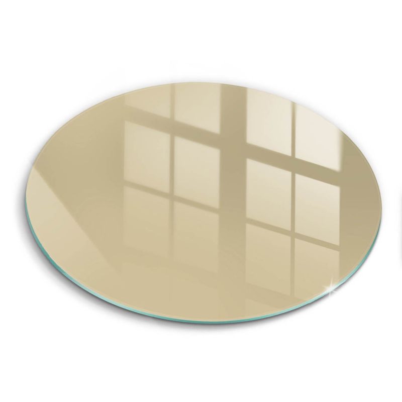 Szklana deska do krojenia Wallfluent fi40 cm Kolor beżowy 1 szt.