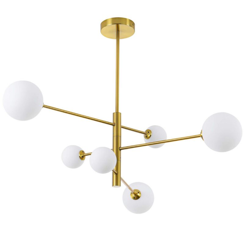 Żyrandol Light Prestige Dorado 9890 złoto-biały szerokość 79 cm 6xG9 x 40W 1 szt.