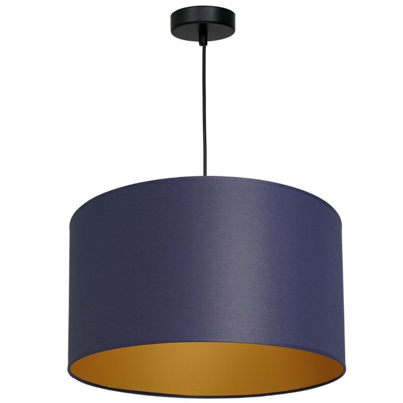 Lampa wisząca Luminex Arden czarny matowa-granatowy-złota wym: 120 x 40 x 40 cm 1xE27 x 15W 1 szt.