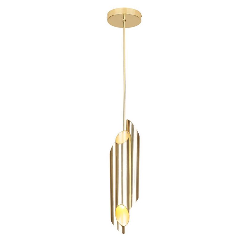 Lampa wisząca Milagro Libra 6xE14 złoto i czerń owalny kształt 1 szt.