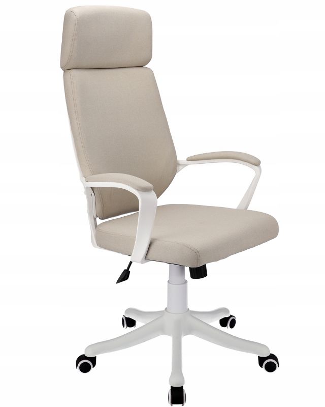 Fotel ergonomiczny obrotowy JUMI biurowy regulowany ICON do biura beżowy 1 szt