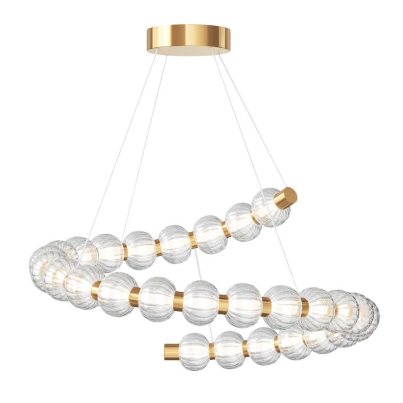 Lampa wisząca Maytoni Amulet 7243 złoto-przezroczysty nowoczesna wbudowany LED 40W 1 szt.
