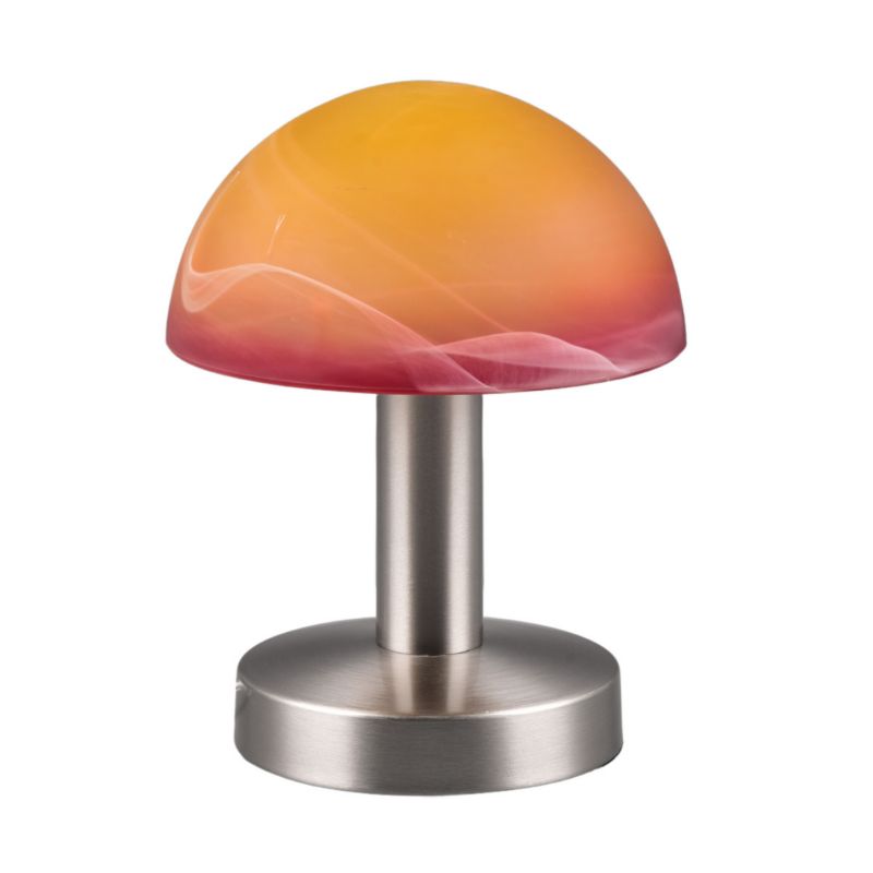 Lampa stołowa Trio Fynn Ii srebrno-wielokolorowy 1 x E14 x 40W IP20 wym: 21 x 15 x 15 cm szkło - 1 szt.