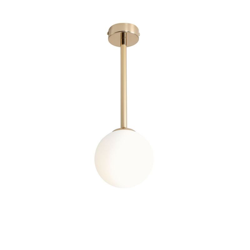 Lampa wisząca Aldex Pinne złoto-biała wym: 42 x 14 x 14 cm 1xE14 x 10W 1 szt.