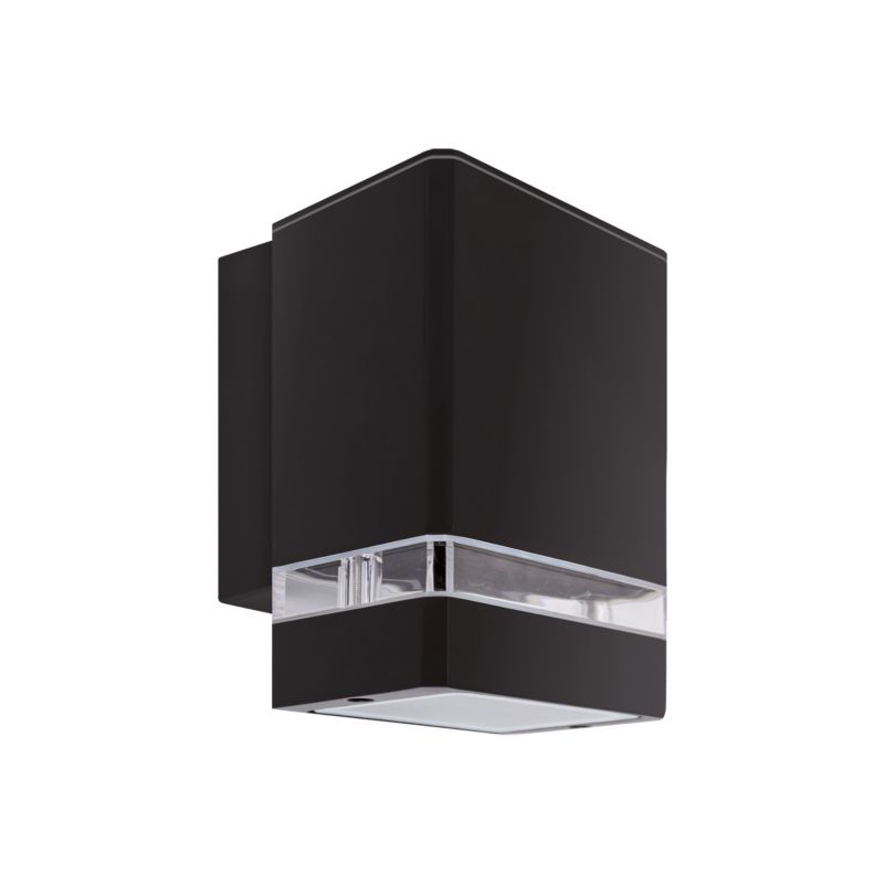 Kinkiet ścienny zewnętrzny Struhm Bruno czarny 1 x GU10 x IP54 wym: 16 x 11 x 9,4 cm - 1 szt.