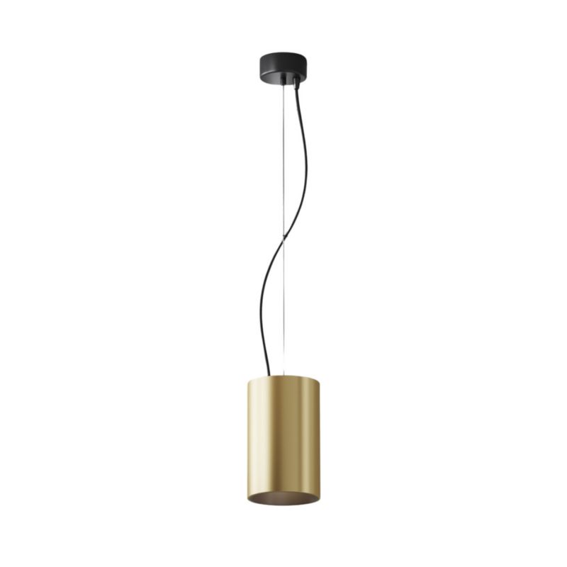 Lampa wisząca Maytoni Efir 3986 matowy złoto-czarna tuba wbudowany LED 33W 1 szt.