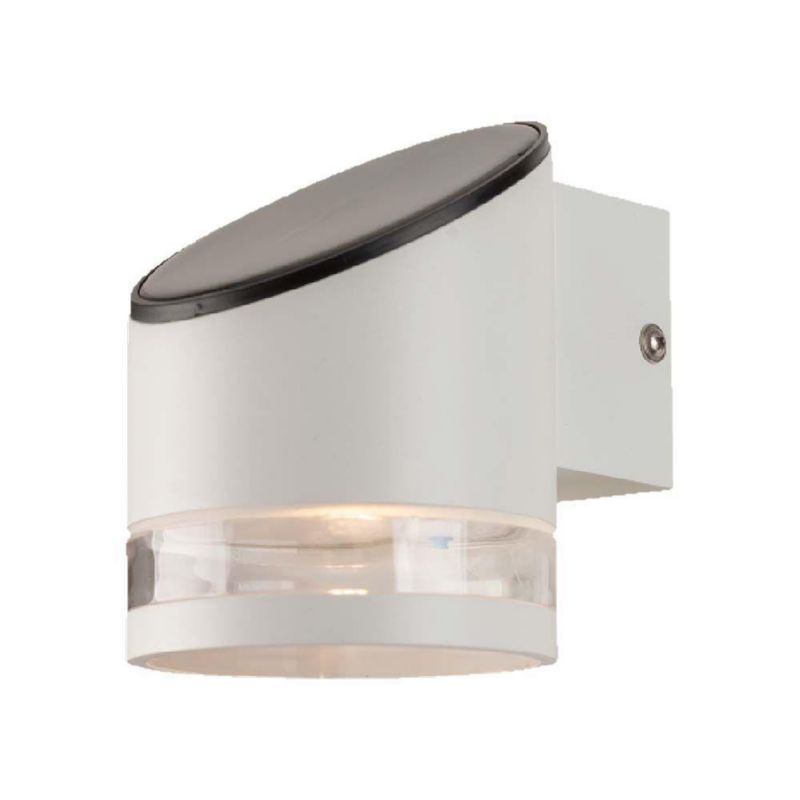 Kinkiet solarny z czujnikiem V-TAC 1138 biało-czarny LED 1W 3000K 70lm IP54 wym: 11,2 x 9 x 12,1 cm aluminium - 1 szt.