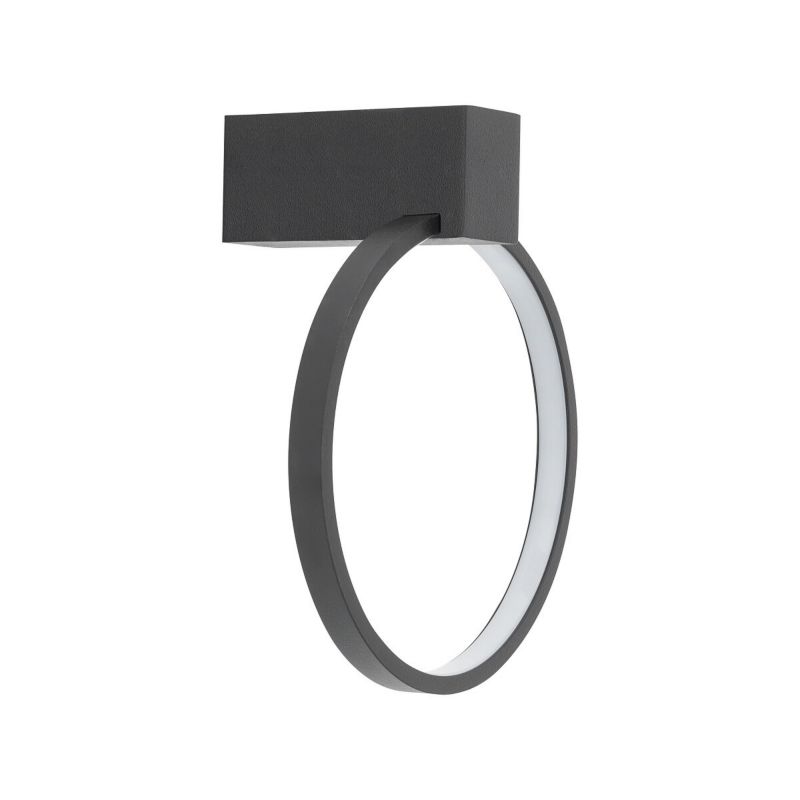 Kinkiet ścienny Nowodvorski Lighting Circolo Led czarno-biały LED 9W 3000K 190lm IP20 wym: 13,5 x 20,5 x 11 cm - 1 szt.