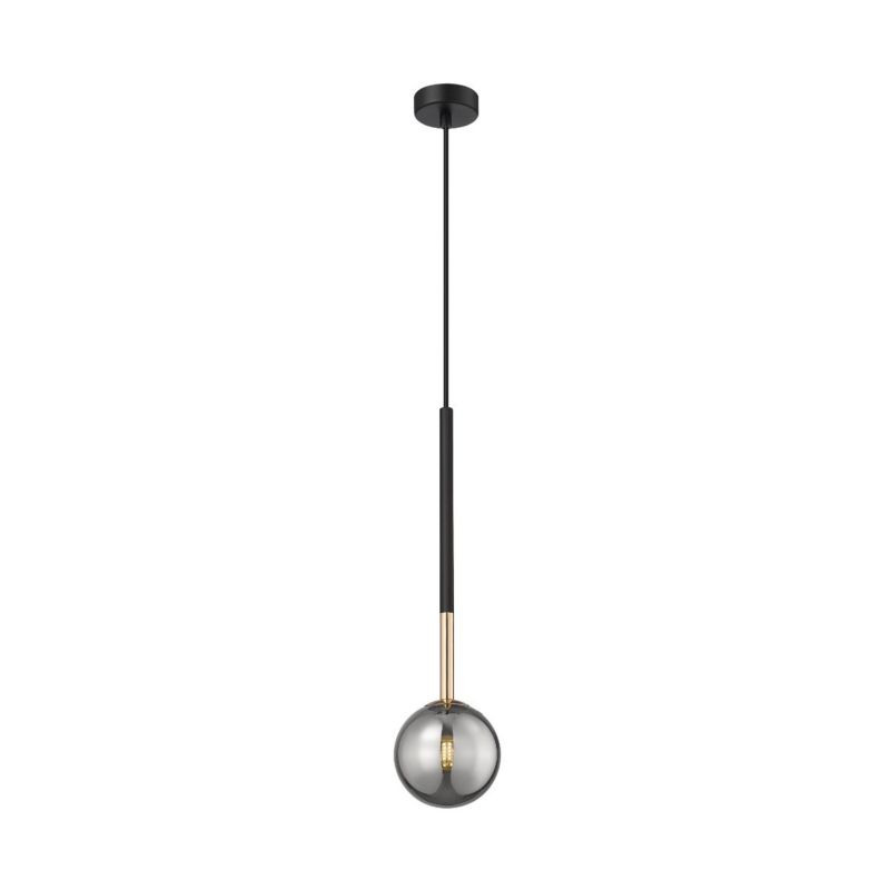Lampa wisząca Zuma Line Arcturus czarny mat-dymiona-francuskie złoto wym: 170 x 12 x 12 cm 1xG9 x 4W 1 szt.
