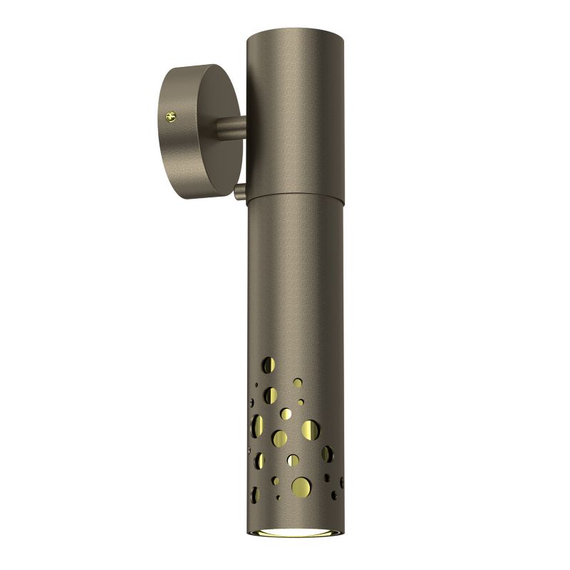 Kinkiet ścienny Luminex Altro Buble tytanowy złoto-złoty połysk styl nowoczesny 1 x GU10 x 8W IP20 wym: 30 x 8 x 10,5 cm - 1 szt.
