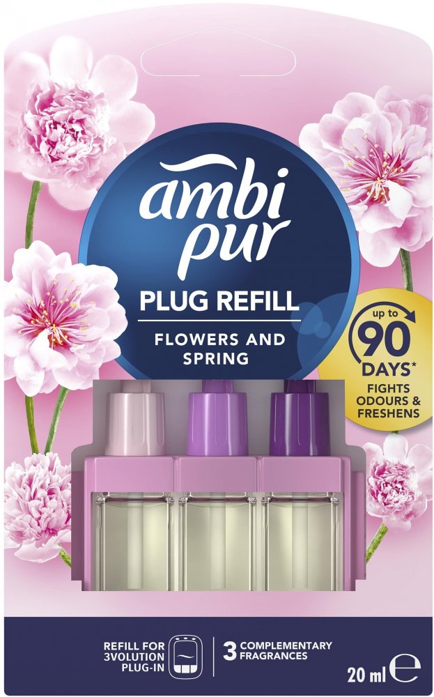 Ambi Pur 3Volution wkład do odświeżacza powietrza, Flowers & Spring, 20ml