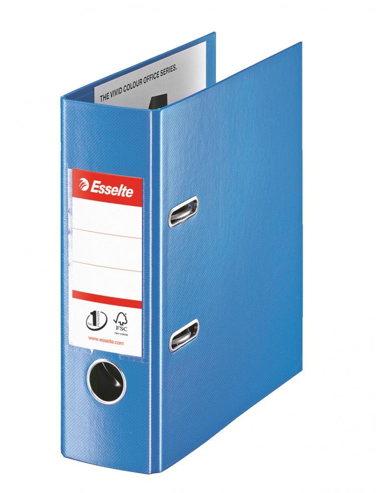 Segregator A5 Esselte No.1 Power, 75mm, do 500 kartek niebieski