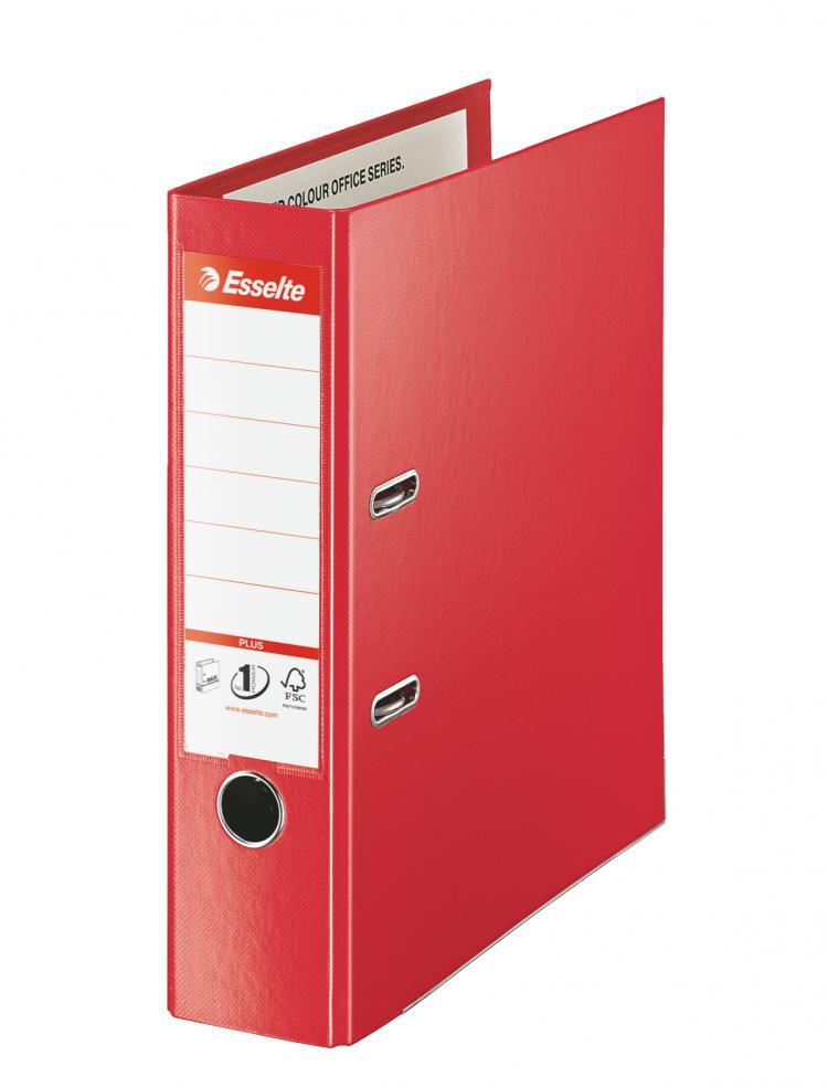 Segregator A4 Esselte No.1 Vivida Plus, 80mm, do 600 kartek czerwony