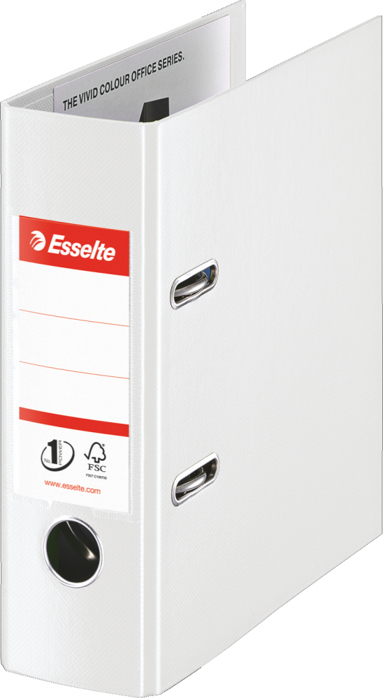 Segregator A5 Esselte No.1 Power, 75mm, do 500 kartek biały