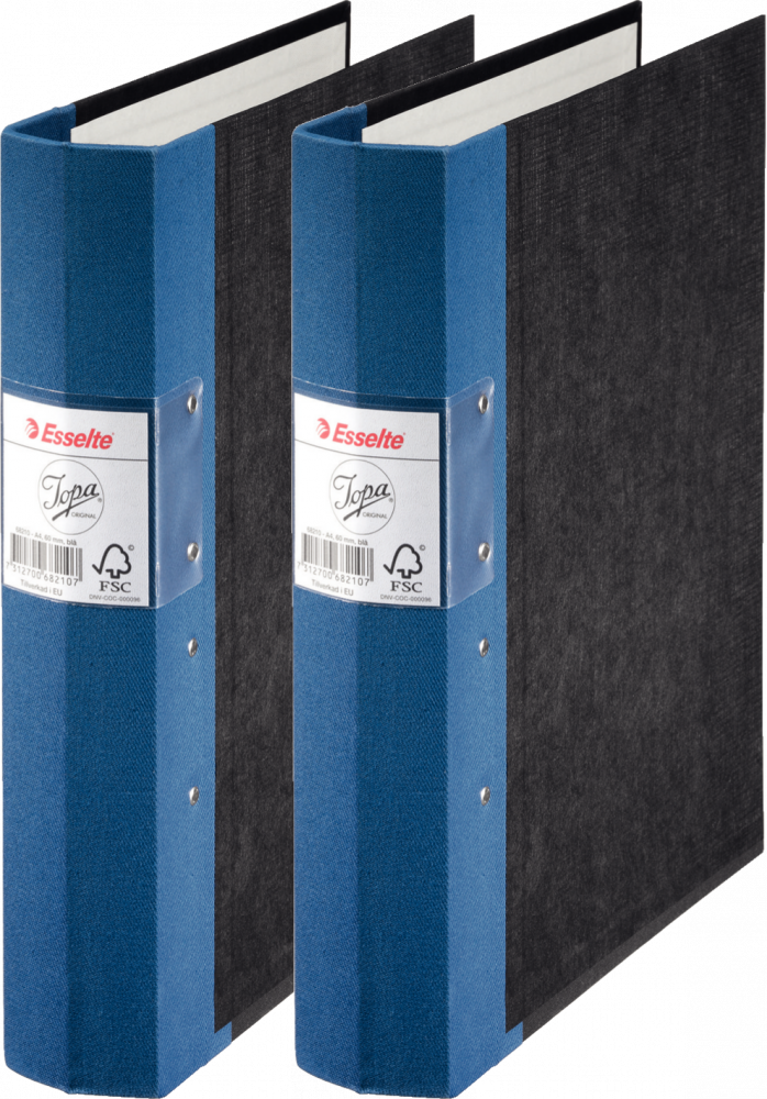 2x Segregator A4 Esselte Jopa, szerokość grzbietu 60mm, niebieski