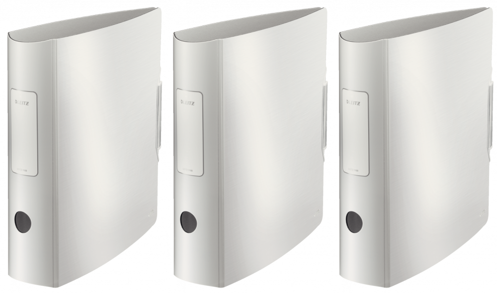 3x Segregator A4 Leitz 180° Active Style, 82mm, do 500 kartek, biały
