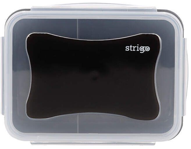 Lunchbox Strigo Classic, 16.5x12x6.5cm, transparentny/czarny