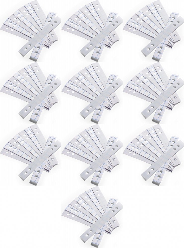 10x Pasek wzmacniający Durable, samoprzylepny, 50 sztuk, przezroczysty