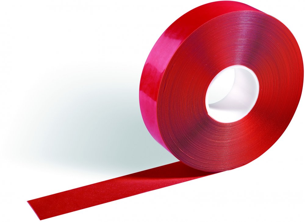 Taśma ostrzegawcza podłogowa Durable Duraline, 50mmx30m, czerwony