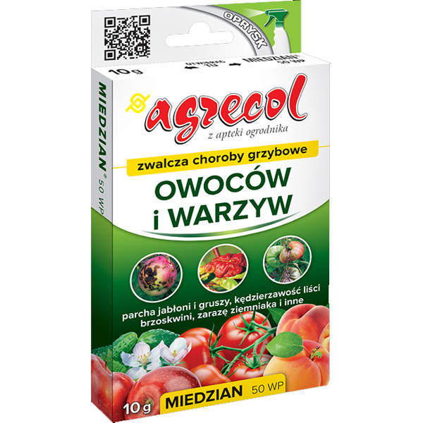 Preparat grzybobójczy Miedzian 50 WP 10g Agrecol