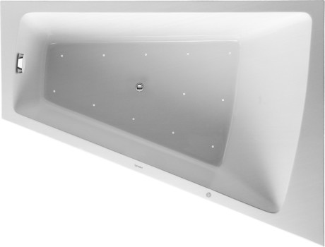 Duravit Paiova wanna narożna 180x140 cm prawa z hydromasażem Jet-System biała 760269000JS1000
