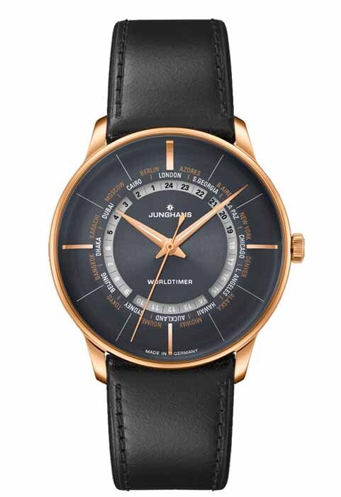 Zegarek męski Junghans Meister Worldtimer 027.5013.02