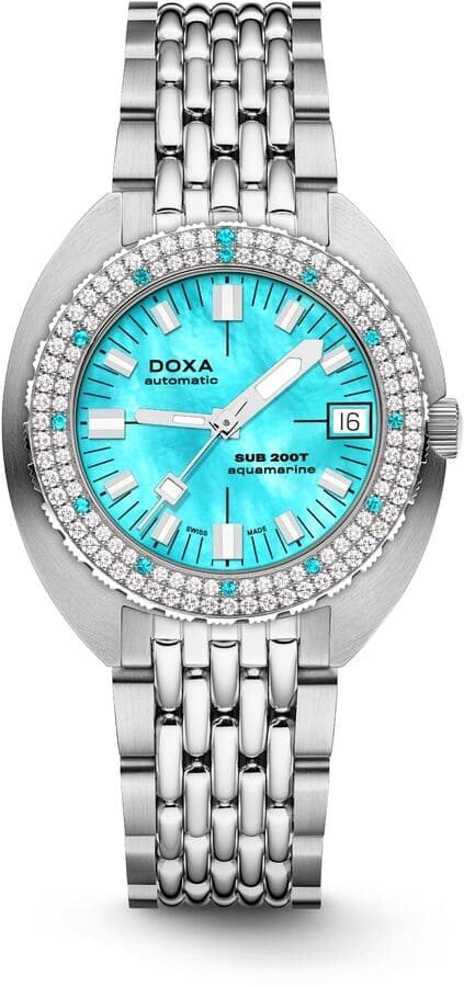 Zegarek damski DOXA SUB SUB 200T Diamonds Aquamarine 804.10D.241.10
