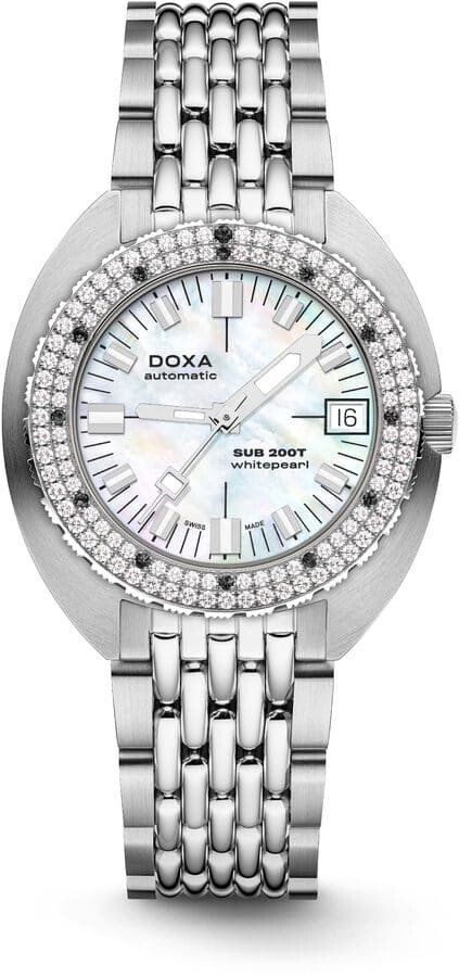 Zegarek damski DOXA SUB SUB 200T Diamonds Whitepearl 804.10D.011.10