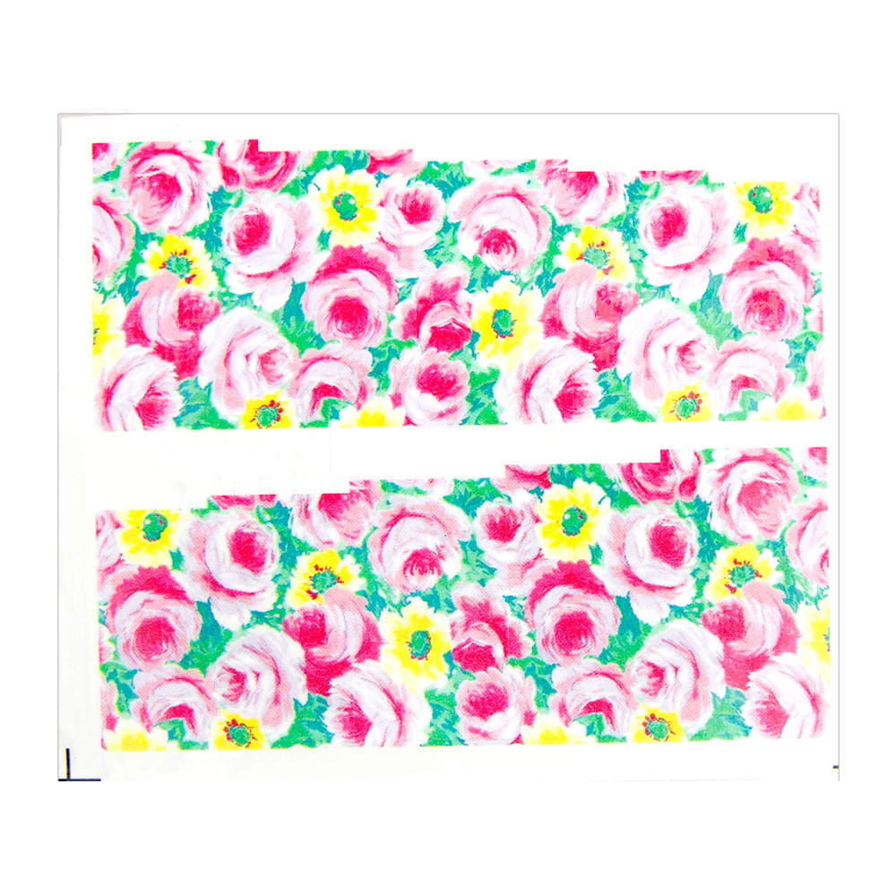 Naklejki wodne do paznokci arkusz 6,5 x 5,5 cm na 10 palców yb Nr 649