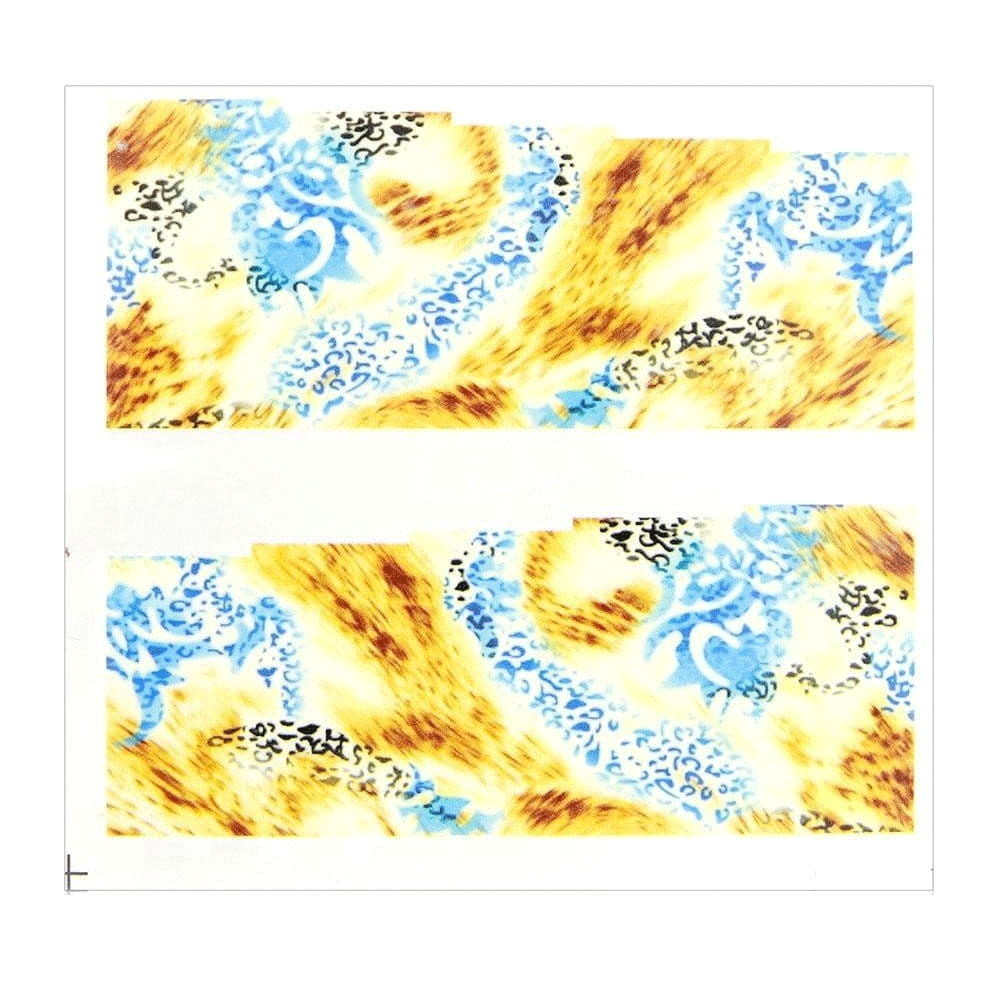 Naklejki wodne do paznokci arkusz 7 x 6,5 cm na 10 palców c Nr 155