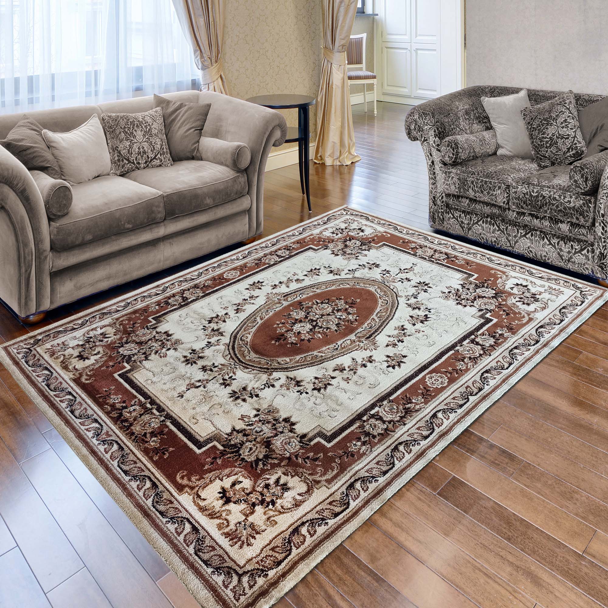 Dywan - 160 x 220 cm - Brązowy - Ekskluzywny - Dywanopol