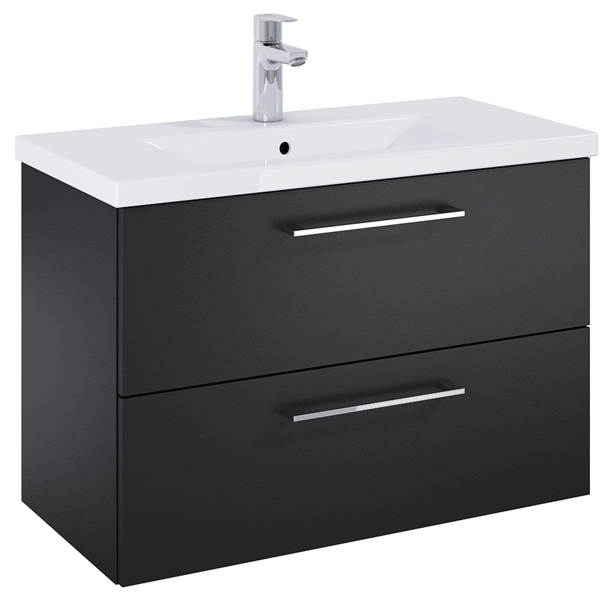 Darmowa Dostawa - Szafka 80x38.4x53 cm podumywalkowa wisząca czarna Roca Roma Compact A857953532