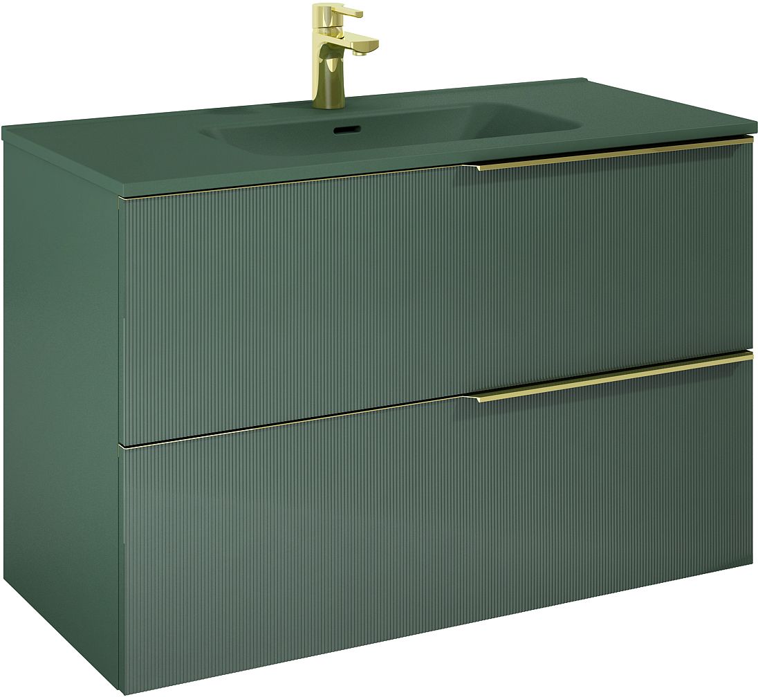 Darmowa Dostawa - Szafka 100x45.3x63.5 cm podumywalkowa wisząca zielona Elita Soho RE011004047010