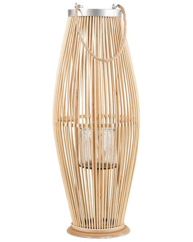 Latarnia Tahiti Drewno bambusowe 72 cm Naturalny 1 szt.