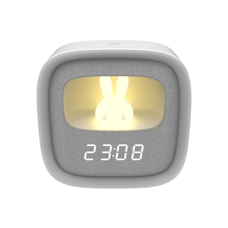 Lampka stołowa Polux Bunny 2 biało-szara LED 1.2W 3000K 55lm IP20 wym: 11.9 x 11.9 x 4.7 cm tworzywo sztuczne - 1 szt.