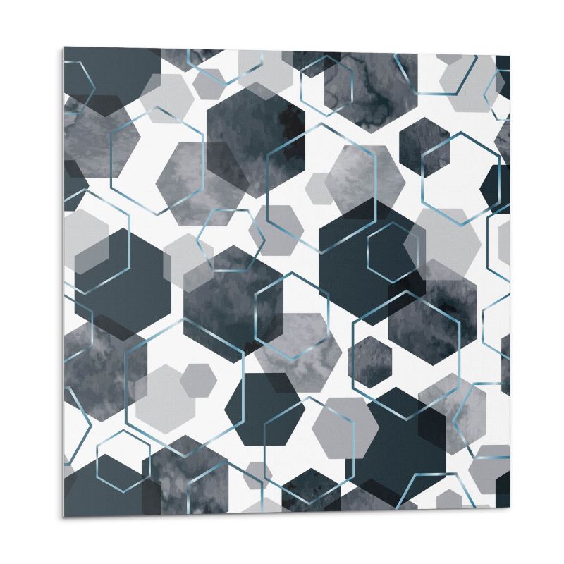 Kafelki samoprzylepne Wallfluent 30x30 cm Abstrakcyjny motyw w kształcie heksagonów 9 szt.