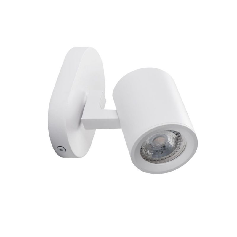 Kinkiet ścienny Kanlux Laurin biały 1 x GU10 x 35W IP20 wym: 11 x 11 x 7 cm - 1 szt.